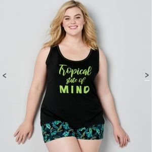 TROPICAL Sleep Tank - NEW w/tags